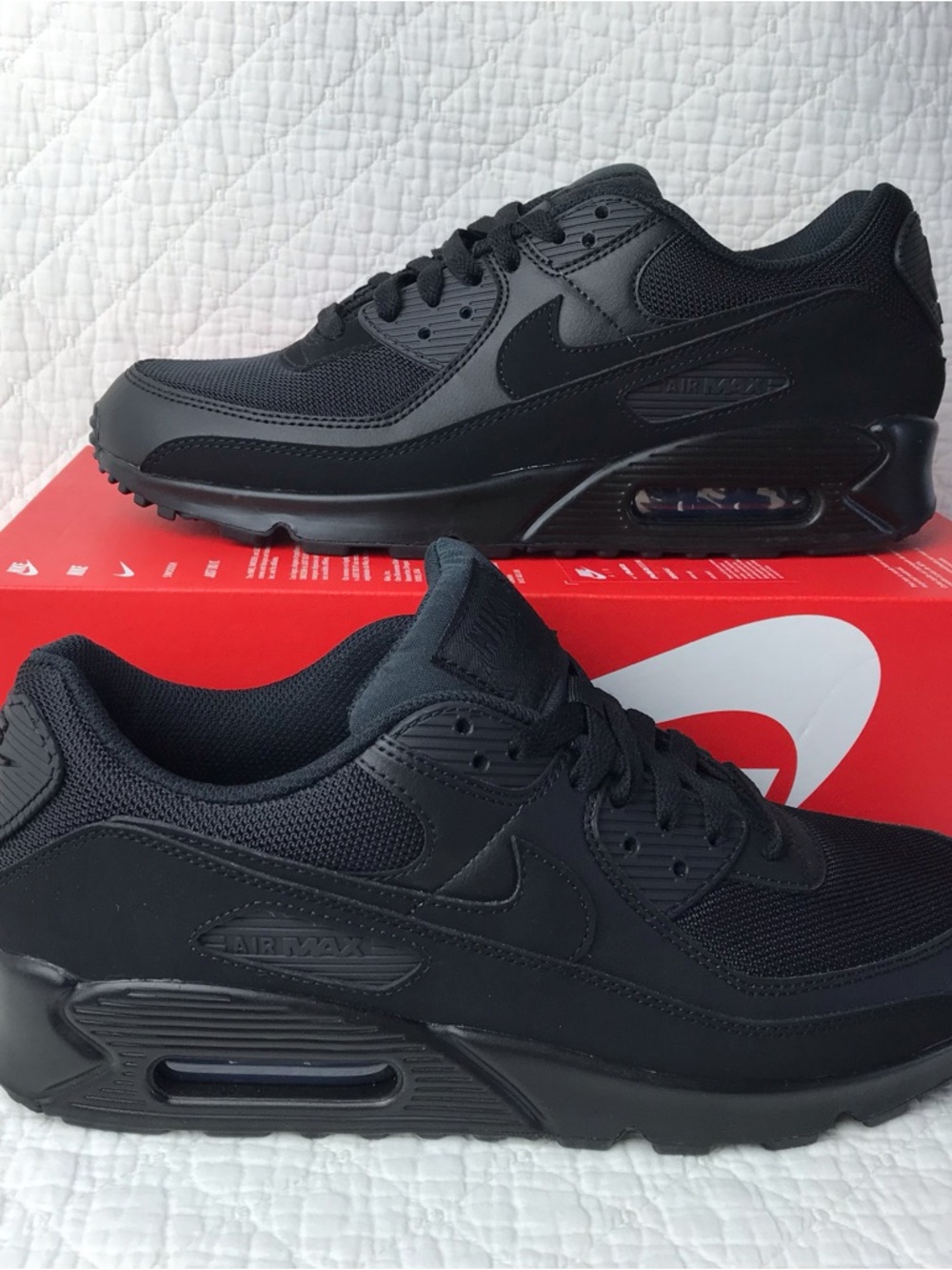 Nike Air Max 90 Shoes Men’s SZ 10 Triple Black CN8490-003